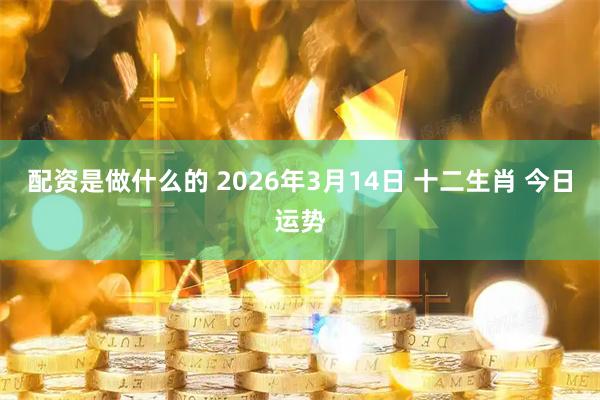 配资是做什么的 2026年3月14日 十二生肖 今日运势